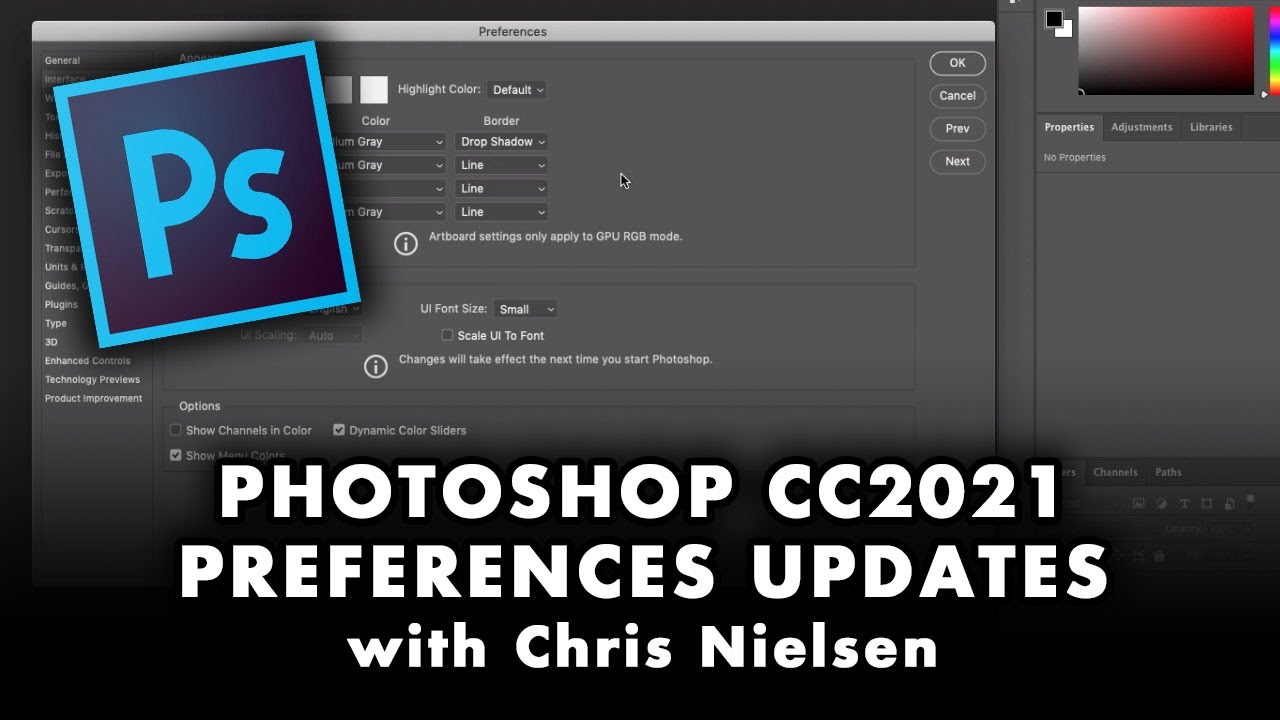 The UPDATED Preferences Settings For Photoshop CC 2021 YouTube