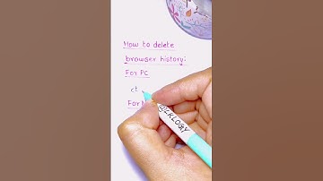 How to delete browser history?