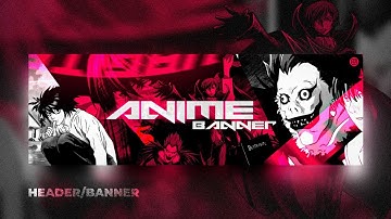 Anime inspired Banner tutorial | Make Cartoonish Twitter Flyer on Android | Free Template (Psd/PsdX)