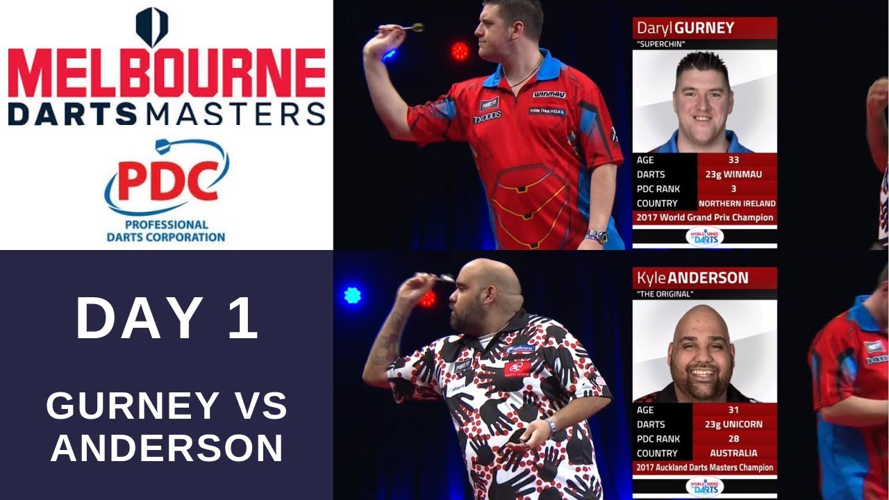Daryl Gurney vs Kyle Anderson Melbourne Darts Masters 2019 Day 1
