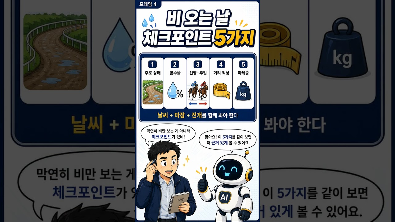 말이야기 짤툰 12화 | 비 오면 왜 예측이 바뀔까?