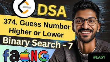 Binary Search-7 | 374. Guess Number Higher or Lower | 🔥 Beginner, Medium & Advanced Level #dsa