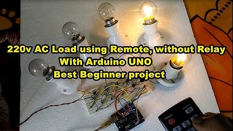 Remote control 220v AC Appliance Without Relay.Best beginner project.
