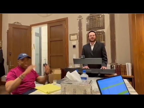 NY Mayor Eric Adams In House Of Philanthropist Yoeli Landau With Hershy Weinberger