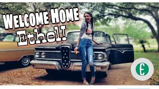 Welcome Home Ethel! The moment I realized my car dreams came true.