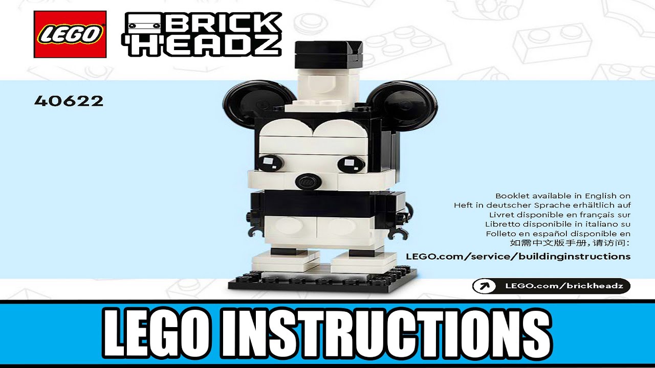 BrickHeadz | Disney 100th Celebration (Mickey Mouse) LEGO instructions