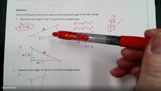 8th Grade Eureka Math Module 3: Lesson 13 - More on the Pythagorean Theorem
