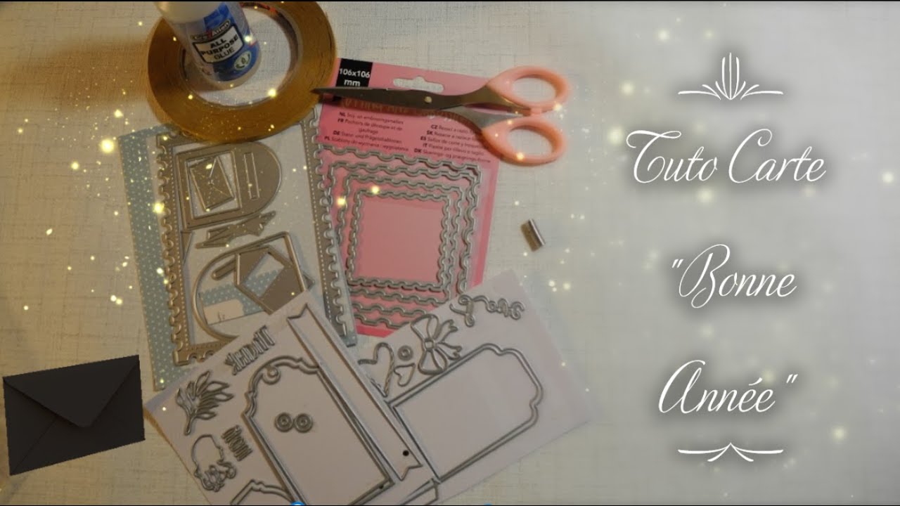 Tuto Carte  Bonne Année  (dies Action)