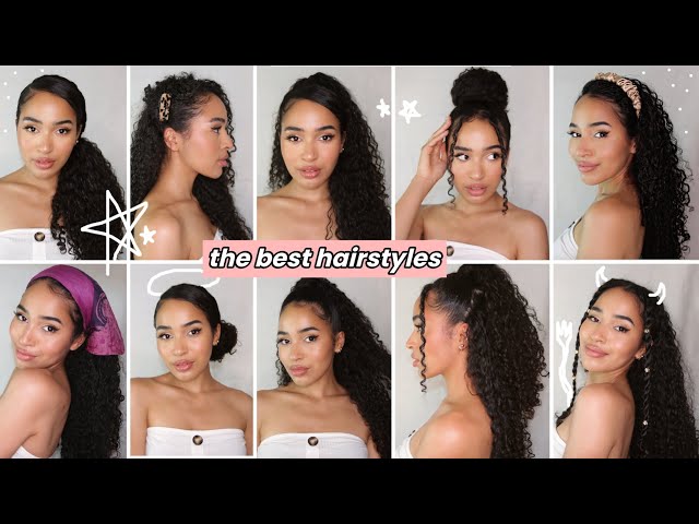 Super easy updo hairstyle tutorial for curly hair - Hair Romance