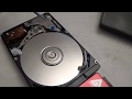 Take a look inside a hard drive while it's running