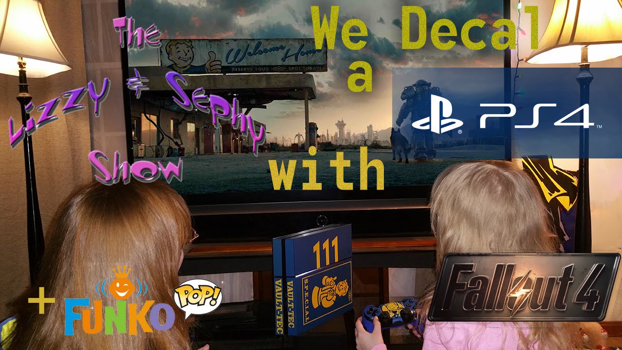 Fallout 4 PS4 decal application + Funko Pop figures