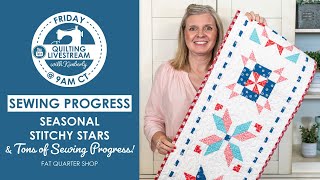 LIVE: Seasonal Stitchy Stars, New Paper Pads & a TON of Sewing Progress!⁠ - Behind the Seams
