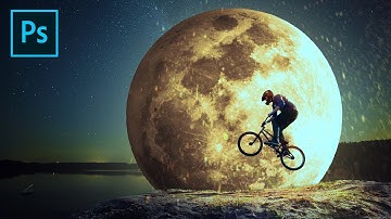 Photoshop Fantasy Bicycle Moon - Photo Manipulation Tutorial