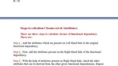 Functional Dependency2