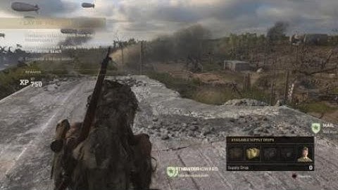 COD WW2 Headquarters GLITCH !!