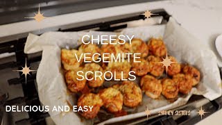 Cheesy Vegemite Scrolls-cookingwithSydneySisters