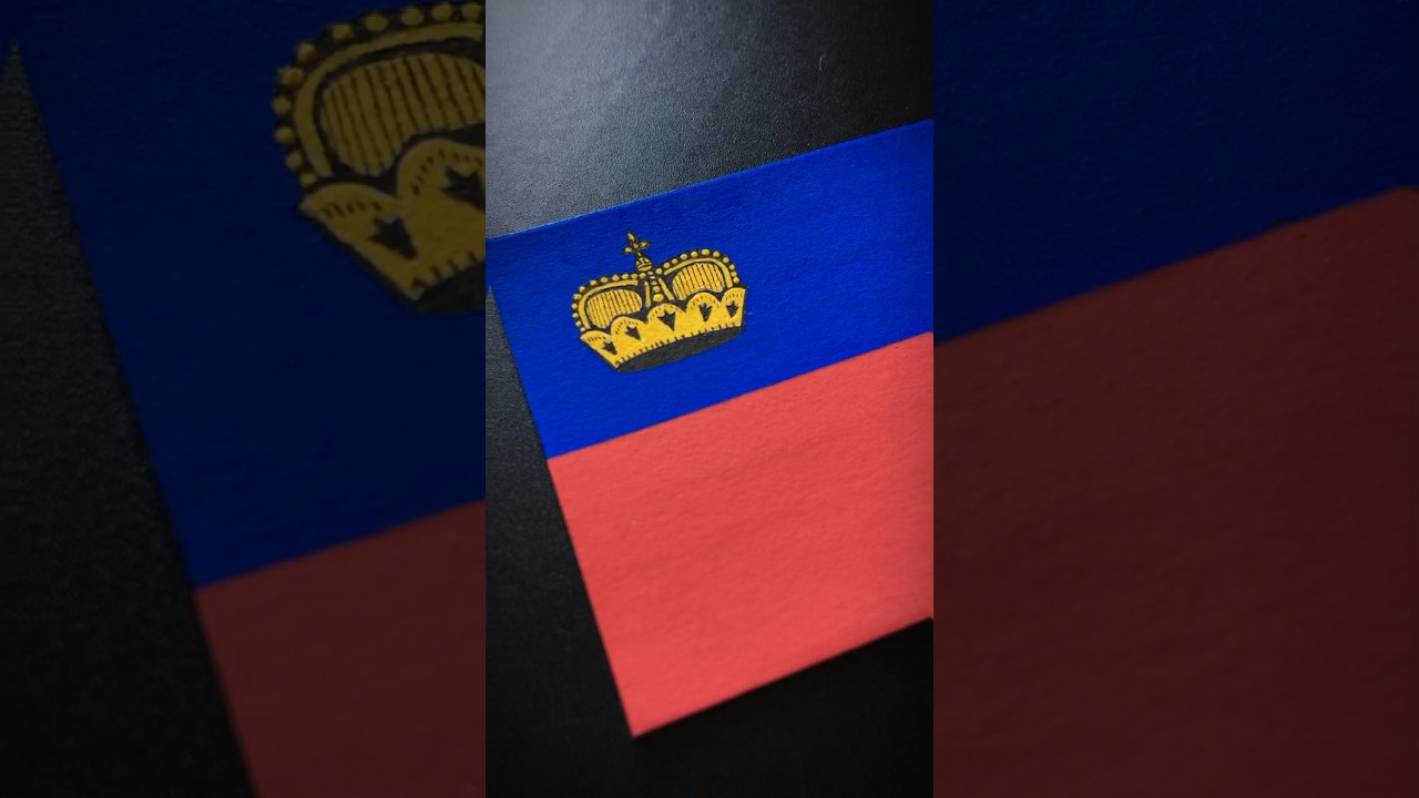 LIECHTENSTEIN 🇱🇮 Flag Drawing 
