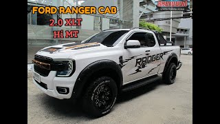 2022 FORD RANGER OPEN CAB 2.0 TURBO HI-RIDER XLT เกียร์ธรรมดา สีขาว