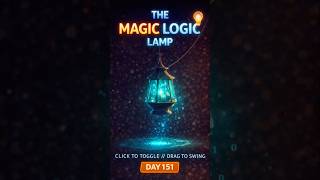 Magic Logic Lamp Using HTML, CSS and JS|#shorts #coding #programming #webdevelopment