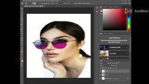 Eye glasses color changes Photoshop tutorial
