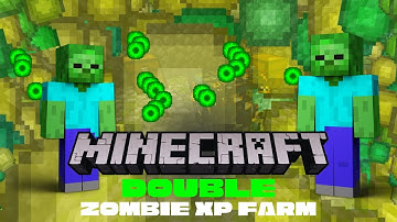 Minecraft DOUBLE ZOMBIE SPAWNER XP FARM Tutorial