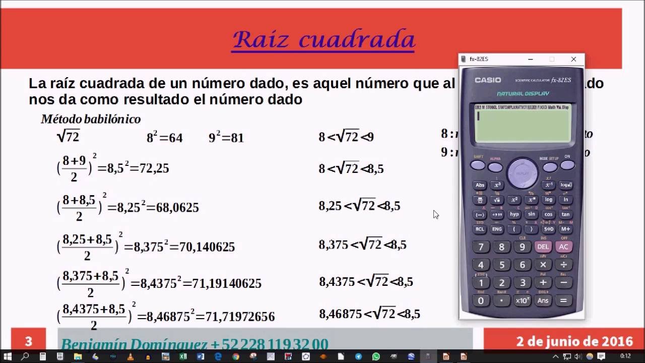 Cual Es La Raiz Cuadrada De 21