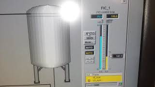 Flow feedback control loop experiment at North Carolina State University Pilot Plant