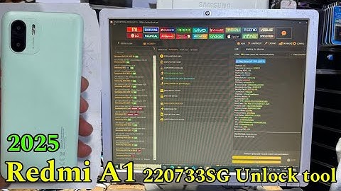 Redmi A1 220733SG FRP Bypass  Unlock tool Android 12