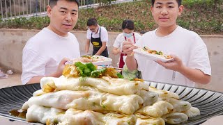 [Супер-шеф-повар] Tingmei предпринимает бизнес, чтобы съесть 10 порций колбасного порошка! Тонкая н