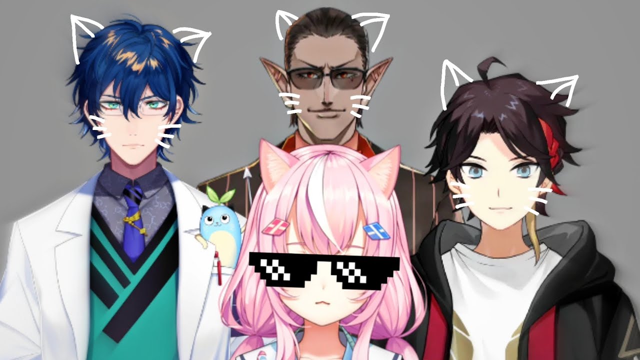 【니지산지】마왕과 삼종자【사에구사 아키나/양나리/레오스 빈센트/구웰 오스 걸】