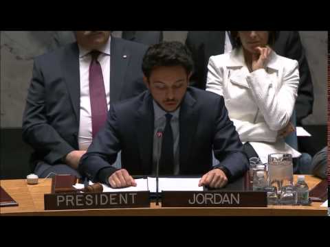 كلمة ولي العهد الأردني الحسين بن عبد الله في جلسة مجلس الأمن حول دور الشباب في مكافحة التطرف العنيف