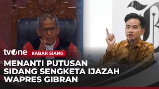 MK Akan Bacakan Putusan Uji Keabsahan Syarat Pendidikan Wapres Gibran | Kabar Siang