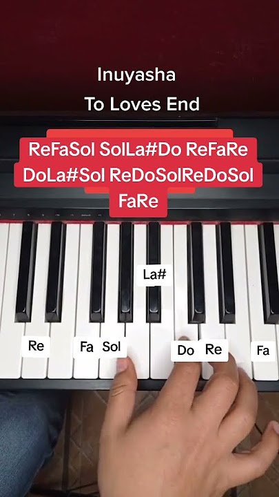 Inuyasha The Loves End piano tutorial Fácil #inuyasha #pianotutorial #anime