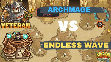 Kingdom Rush Frontiers Endless mode Vs Max Level Archmage