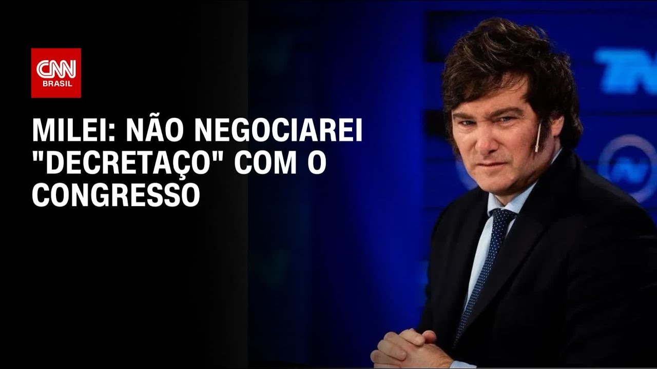 Milei: não negociarei "decretaço" com o Congresso | CNN PRIME TIME