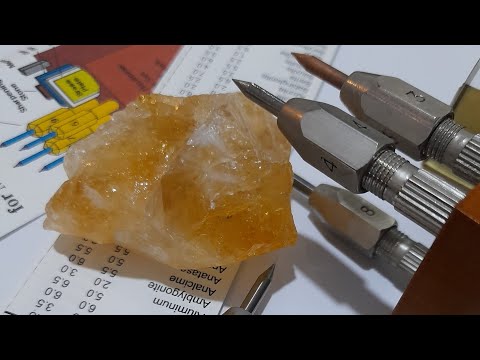 الجزء الثالث فحص صلابة حجر السترين الخام بواسطة الخدش