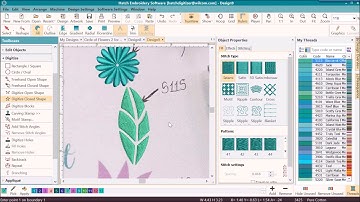 3. Circle of Flowers - Digitizing the Leaf