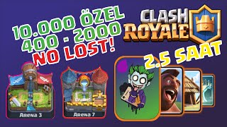 Clash Royale 3 Saat Boyunca Maç Kaybetmeyen Adam - 10K ÖZEL FACECAM