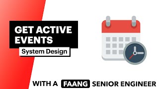 Uber Interview Question | System Design: Get Active Events (5 Approaches)