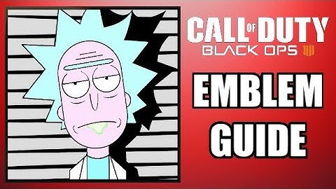 COD: Black Ops 4 - RICK SANCHEZ! - Long Emblem Guide (Rick & Morty!)
