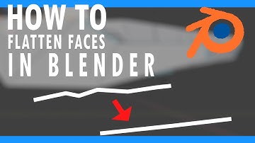 How to Flatten Faces in Blender