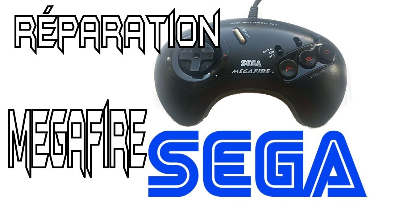 Regarde la manette de la Mega Drive de Sega et de Lego