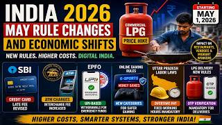 India May 2026 New Rules 🇮🇳 | LPG Price Hike, SBI Charges, ATM Fees, EPFO Updates Explained