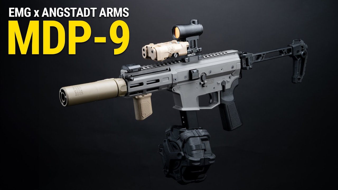 EMG x Angstadt Arms MDP-9 Airsoft Gas Blowback Pistol Caliber