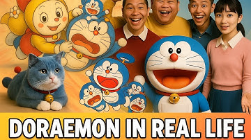 🎬 What If Doraemon Was Real? 😱 | Real Life Doraemon Characters! Doraemon in real 🔥#doraemon #fun