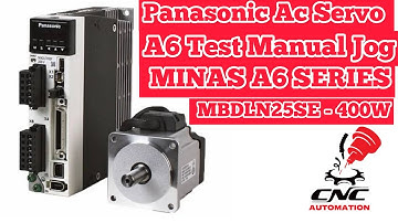 Panasonic Servo keypad Joging Test / Panasonic Minas A6 Serial Manual Jog test 