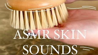 ASMR Skin Scratching And Skin Sounds / Brushing, Exfoliating, Lotion (no talking)