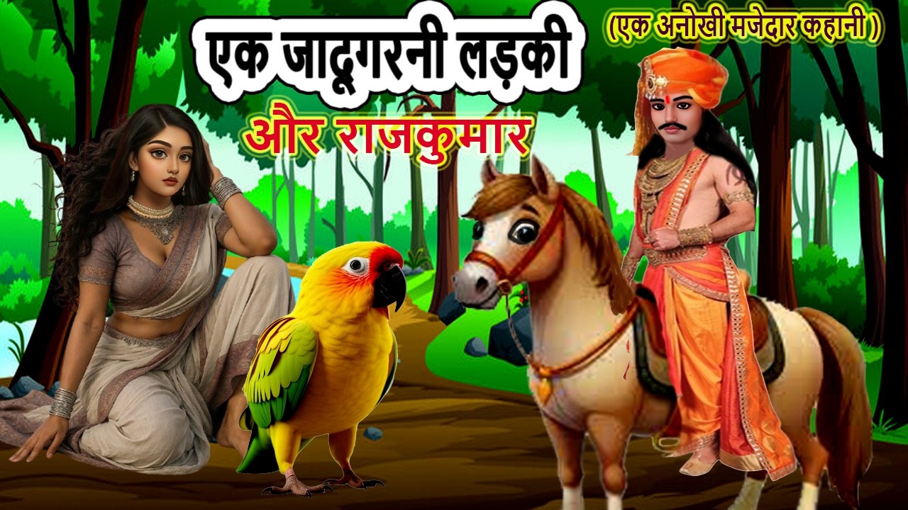 जंगल वाली जादूगरनी हसीना | moral story | hindi kahani | cartoon story | bedtime |  mann k voice |