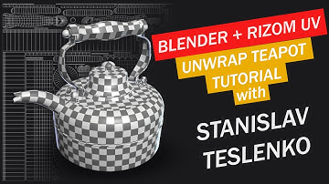 Blender and RizomUV Unwrap Teapot Tutorial P-5
