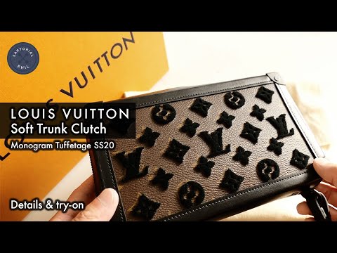 Louis Vuitton Soft Trunk Clutch Monogram Tuffetage Men's Spring-Summer 2020  by Virgil Abloh 
